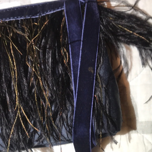 Fold Over Feather Clutch - Picture 6 of 8